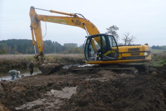 Umocnienie brzegu rzeki Gołdapa.