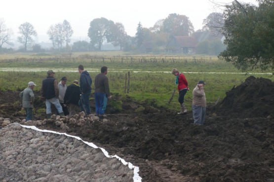 Umocnienie brzegu rzeki Gołdapa.