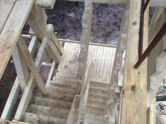 Budowa wieży widokowej.