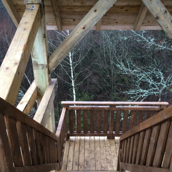 Budowa wieży widokowej.